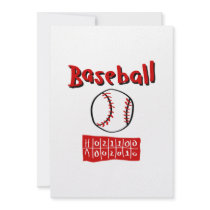 Baseball & Scoreboard Custom Invitation