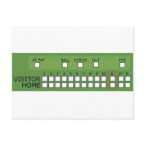 Baseball Scoreboard Postcards
