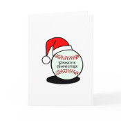 Baseball Seasons Greetings card
