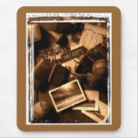 baseball sepia mouse pads