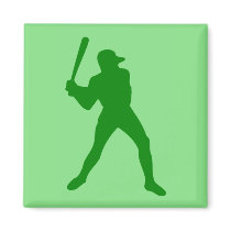 baseball silhouette magnets