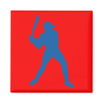 baseball silhouette magnets