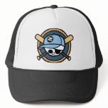 Baseball Skull & Crossbats -boys Trucker Hats