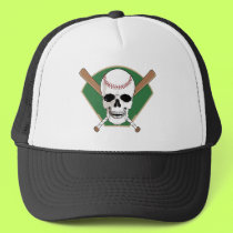 Baseball Skull hat by sports_tshirts Baseball Skull hat