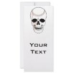 baseball skull head rack card template