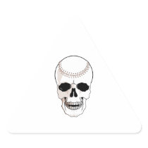 baseball skull head sticker