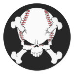 Baseball Skull Stickers