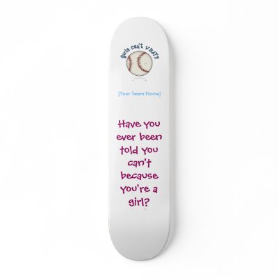 Baseball-Sky Skate Deck by girlscantwhat
