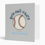 Baseball-Sky Vinyl Binder