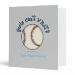 Baseball-Sky Vinyl Binder