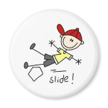 Baseball Slide Into Base Magnet