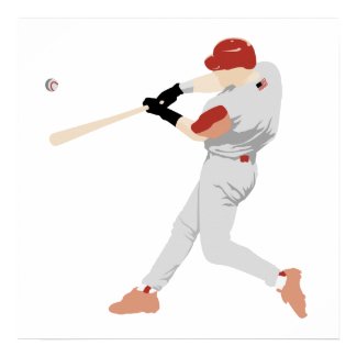 Baseball Slugger Poster print
