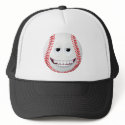 Baseball Smiley Face 2 hat