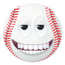 Baseball Smiley Face 2 stickers