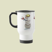 Baseball Snowman Christmas mugs