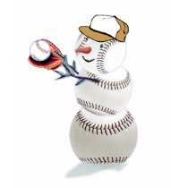 Baseball Snowman t-shirts