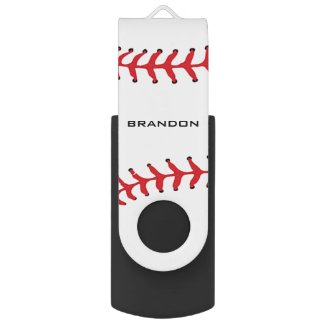 Baseball Softball Design Flash Drive