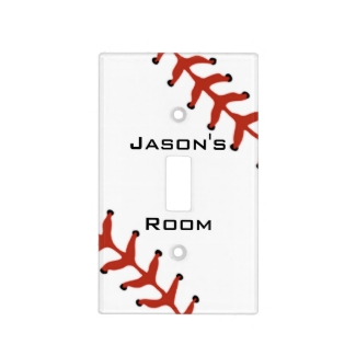 Baseball Softball Design Light Switch Cover