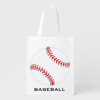 Baseball Softball Design Reusable Tote
