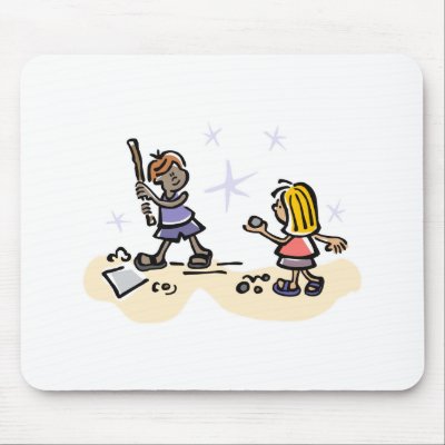 Baseball & Softball Mouse Pads by shopaholicchick