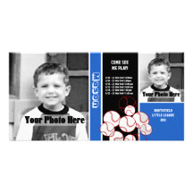 Baseball Sport Schedule Photo Cards