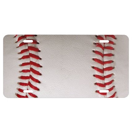 Baseball Sports License Plate