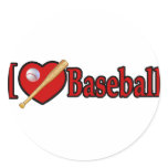 Baseball Sports Lover Gifts Round Sticker
