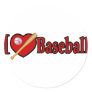 Baseball Sports Lover Gifts Round Sticker