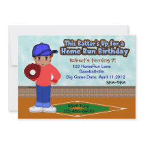 Baseball Sports Party Personalized Invitations