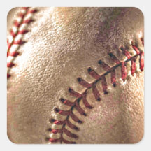 Baseball Square Stickers