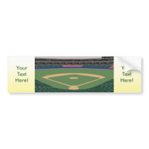Baseball Stadium: 3D Model: Bumper Sticker bumper stickers