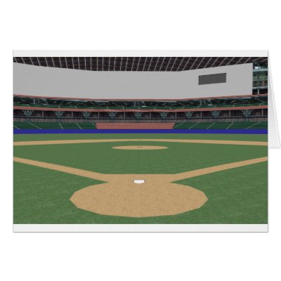 Baseball Stadium: 3D Model: Card by spiritswitchboard