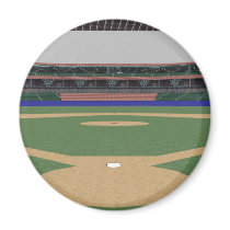 Baseball Stadium: 3D Model: magnets