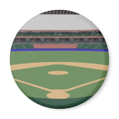 Baseball Stadium: 3D Model: Fridge Magnets by spiritswitchboard