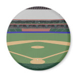 Baseball Stadium: 3D Model: Fridge Magnets