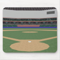 Baseball Stadium: 3D Model: mousepads by spiritswitchboard Baseball Stadium: 3D Model: mousepads