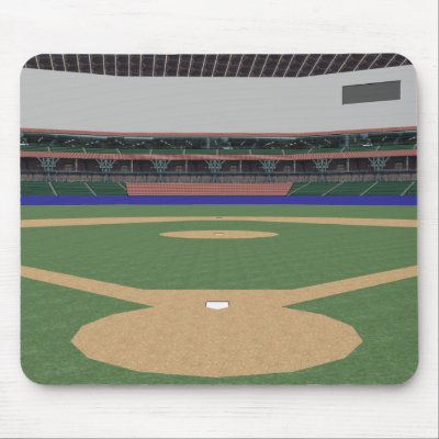 Baseball Stadium: 3D Model: Mouse Mats by spiritswitchboard