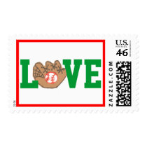 Baseball stamp for Christmas - LOVE