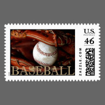 Baseball Stamp by GreetingsCards Baseball Stamp
