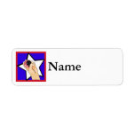 baseball star custom return address labels