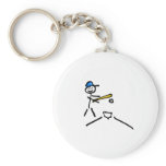 Baseball Stick Figure Key Chain
