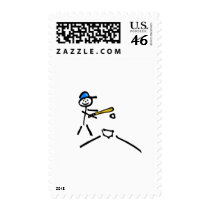 Baseball Stick Figure postage by TeeZazzle Baseball Stick Figure postage