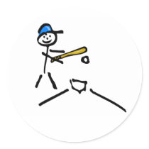 Baseball Stick Figure stickers by CelebrationZazzle Baseball Stick Figure stickers