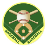 BASEBALL ROUND STICKER