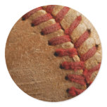 Baseball Round Stickers