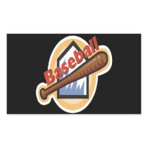 Baseball Rectangular Stickers
