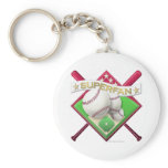 Baseball Superfan Key Chain