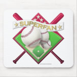 Baseball Superfan Mouse Pad