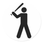 Baseball Symbol Sticker