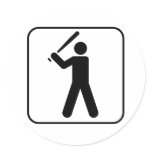 Baseball Symbol Sticker